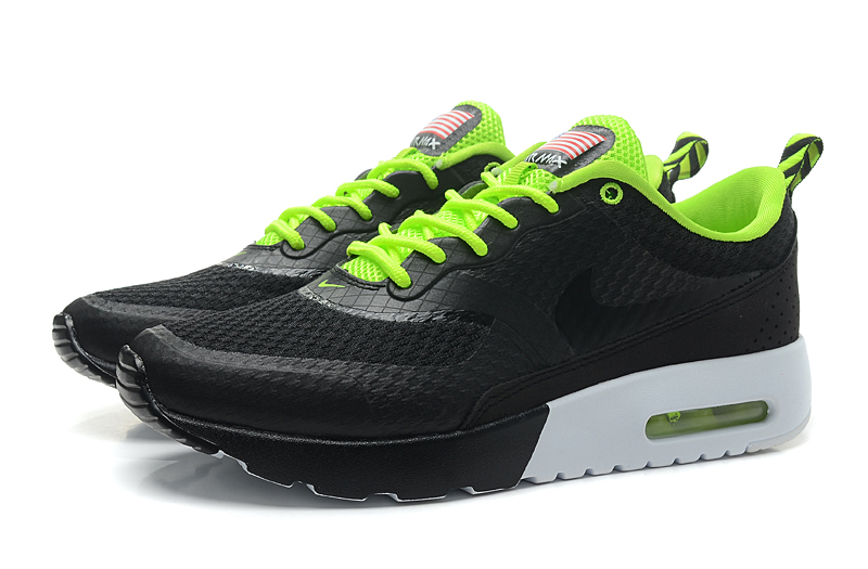 Nike Air Max Shoes Womens Black/Fluorescent Green Online